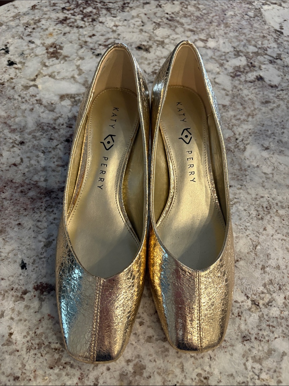 Katy Perry Collections Metallic Gold Women's Heels